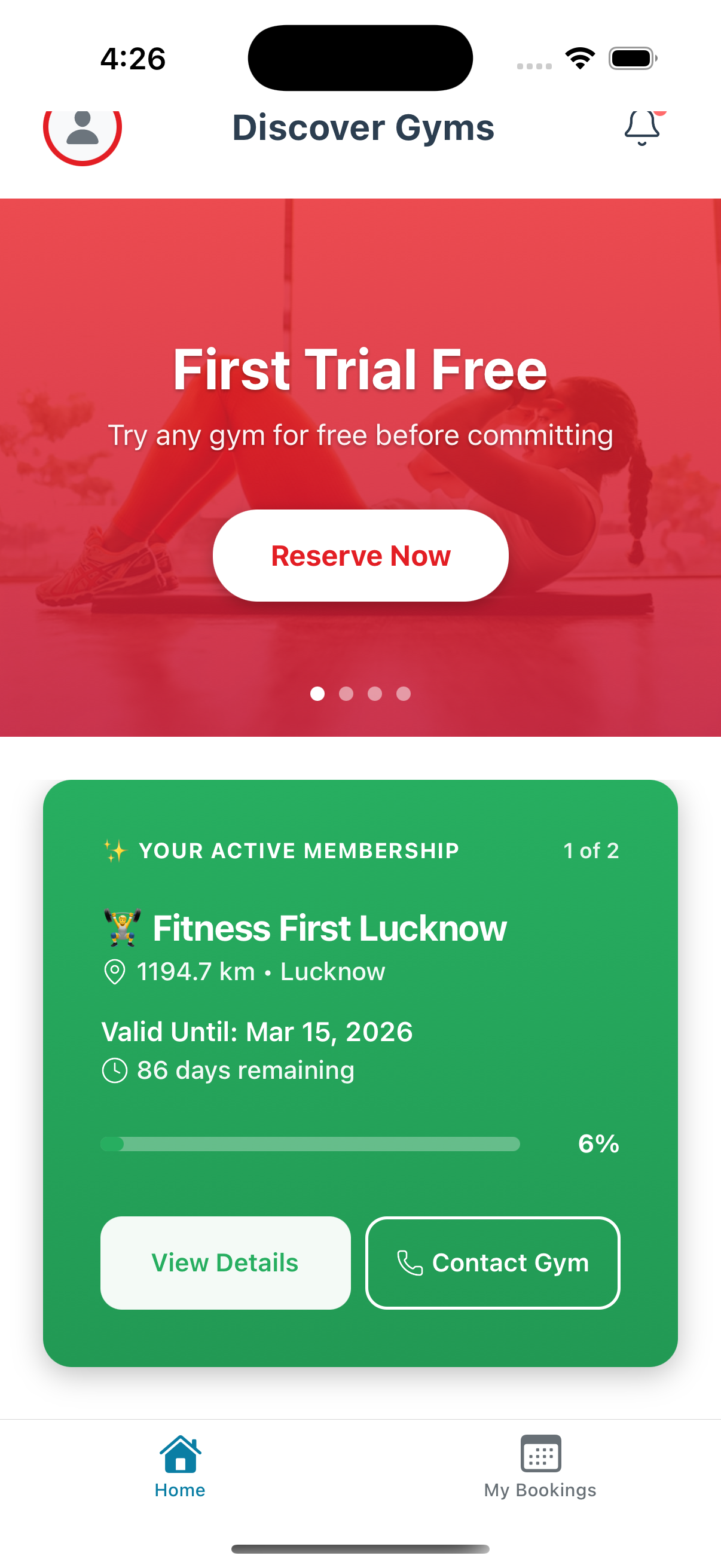FitByConnect App - Discover Gyms and Book Free Trials